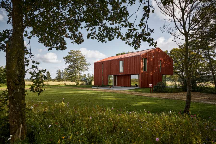 Ein Haus so rot, dass Snoopy davon „träumen“ würde,